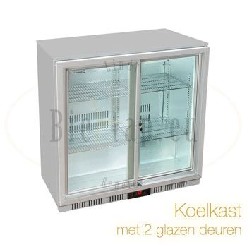 Niet verwacht half acht Oneffenheden Koelkast met 2 glazen deuren | Biertap.eu