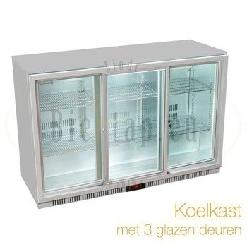 Koelkast 3 glazen deuren |