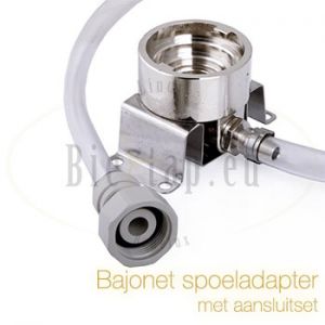 Bajonet spoeladapter met aansluitset