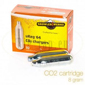 CO2 cartridge 8 gram for 1.9 liter Ukeg growler