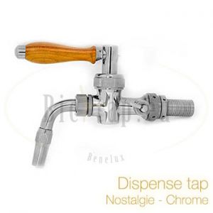 Dispense tap for beercooler - Nostalgie stainless steel 