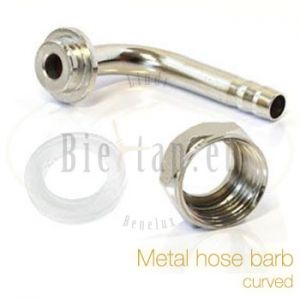 metal hose barb curved