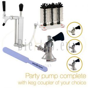 Party Pump complete set with keg coupler of choice