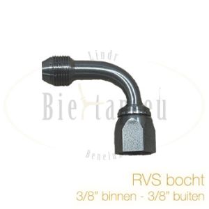 RVS bocht 3/8