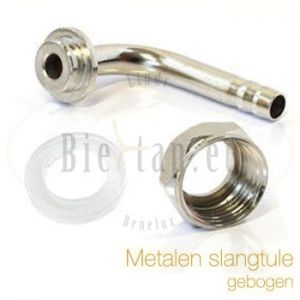 Metalen slangtule gebogen