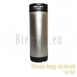 Soda-keg drukvat 19 liter - Brewferm