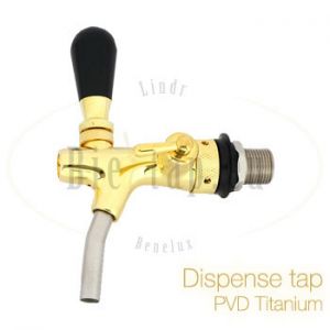 Dispense tap PVD titanium