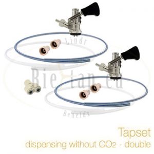 tapset double for dispensing without CO2