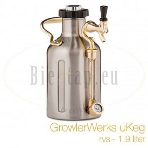 GrowlerWerks uKeg 1,9 liter RVS