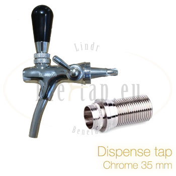 Dispense tap chrome Lindr 