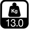 13.0 kg