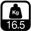 16.5 kg
