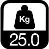 25.0 kg