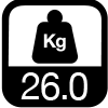 26.0 kg