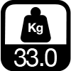 33.0 kg