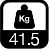 41.5 kg