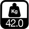 42.0 kg