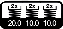 6 times, 20 & 10 m