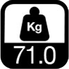 71 kg